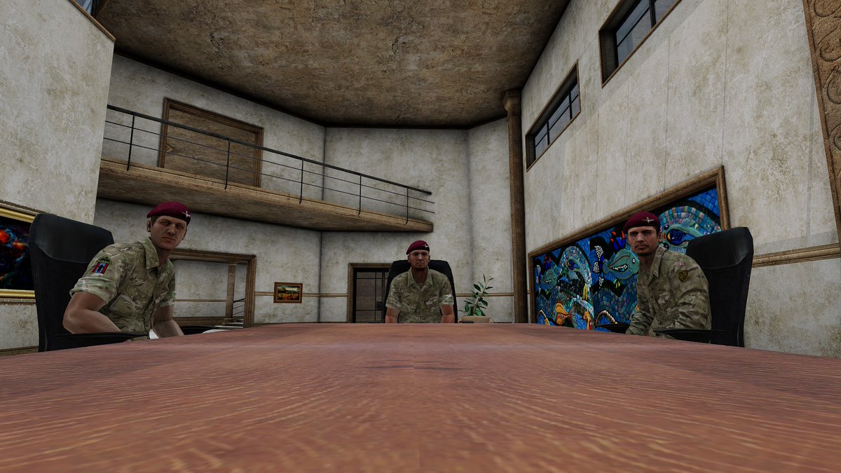 PathfinderPltn's tweet photo. Command members finishing up on planning the night before the final operation for basics. Do you have what it takes? @bohemiainteract @ArmaPlatform #milsim #Arma3 #bohemiainteractive #pathfinders #firstin https://t.co/LXbhub5cJi