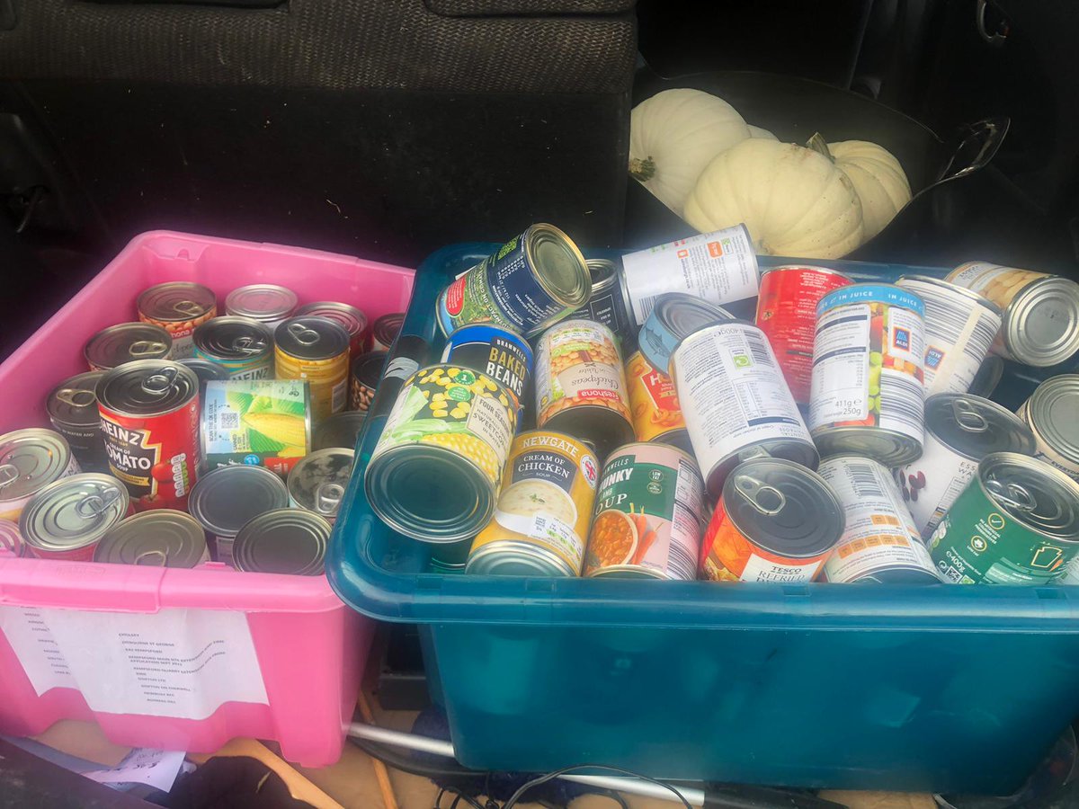ExcaliburOgb's tweet photo. Thank you so much to all of our families for all the donations for Harvest.  Also a huge thank you to Mrs Ramsden who loaded her car with tins and delivered them to the food bank today! 🩷 #trusselltrust #Harvest https://t.co/9VL3tpS2r8