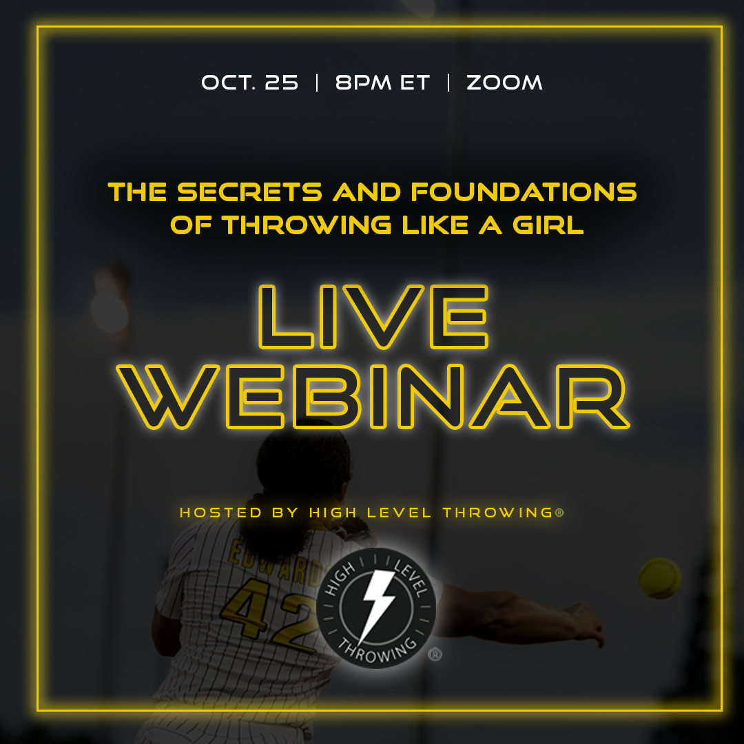 Parents, secure your spot for an upcoming webinar with our partner, Alliance Fastpitch as they dive deeper into arm care, throwing and training with expert, High-Level Throwing bit.ly/3ZR0iNi