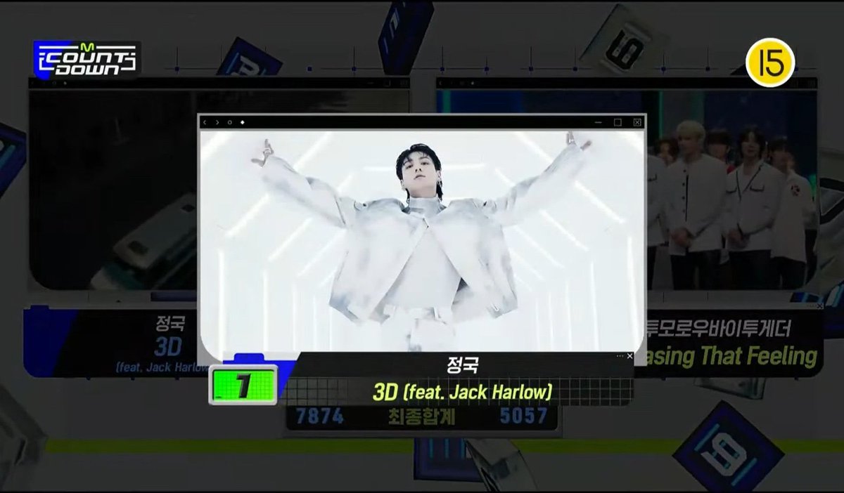 ArmyBase_Sweden's tweet photo. Grattis Jung Kook vars låt 3D kom etta för tredje gången på MCountdown 🥳
Detta är låtens första triple crown 👑👑👑 #3D3rdWin https://t.co/q8QZHzph9r