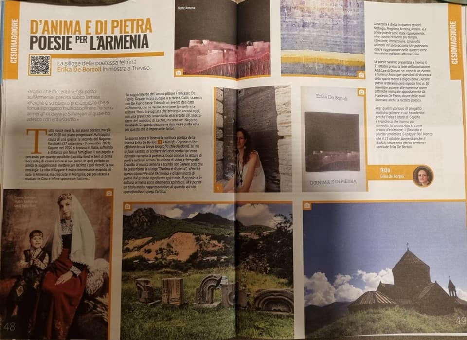 Poesie per l'#Armenia. Nel contesto di "Io sono armena", iniziativa voluta dalla bravissima Gayane Sahakyan con il prezioso contributo di Francesco de Florio. #poetry #forarmenians #forarmenia #artsakh #NagornoKarabakh <a href="/ilveses/">il Veses</a> #dosson #casier #treviso