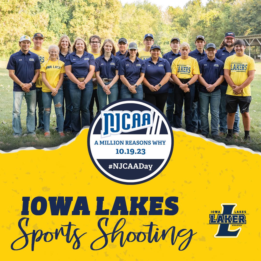 IA_LakesSports's tweet image. 🎯Iowa Lakes Sports Shooting is a proud member of the NJCAA. #NJCAADay #LakerProud #AMillionReasons 🎯