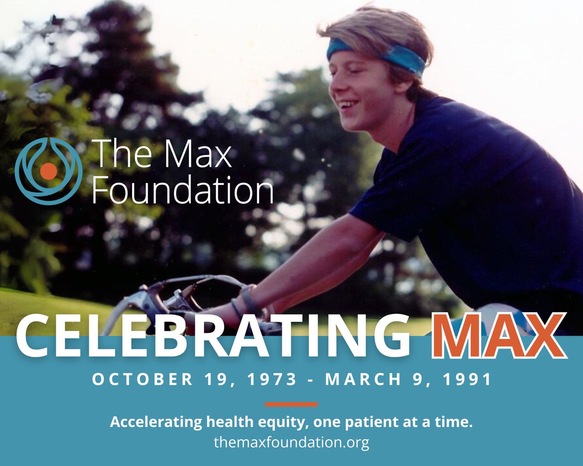 themaxfndn's tweet photo. Today is Max’s Day*! For more than 25 years, The Max Foundation has helped people living with cancer and critical illnesses access the treatment and support they need.
*Max Day marks the birthday of our namesake, a young man who passed away from cancer in 1991
#TheMaxFoundation https://t.co/TBCjsY4lDR