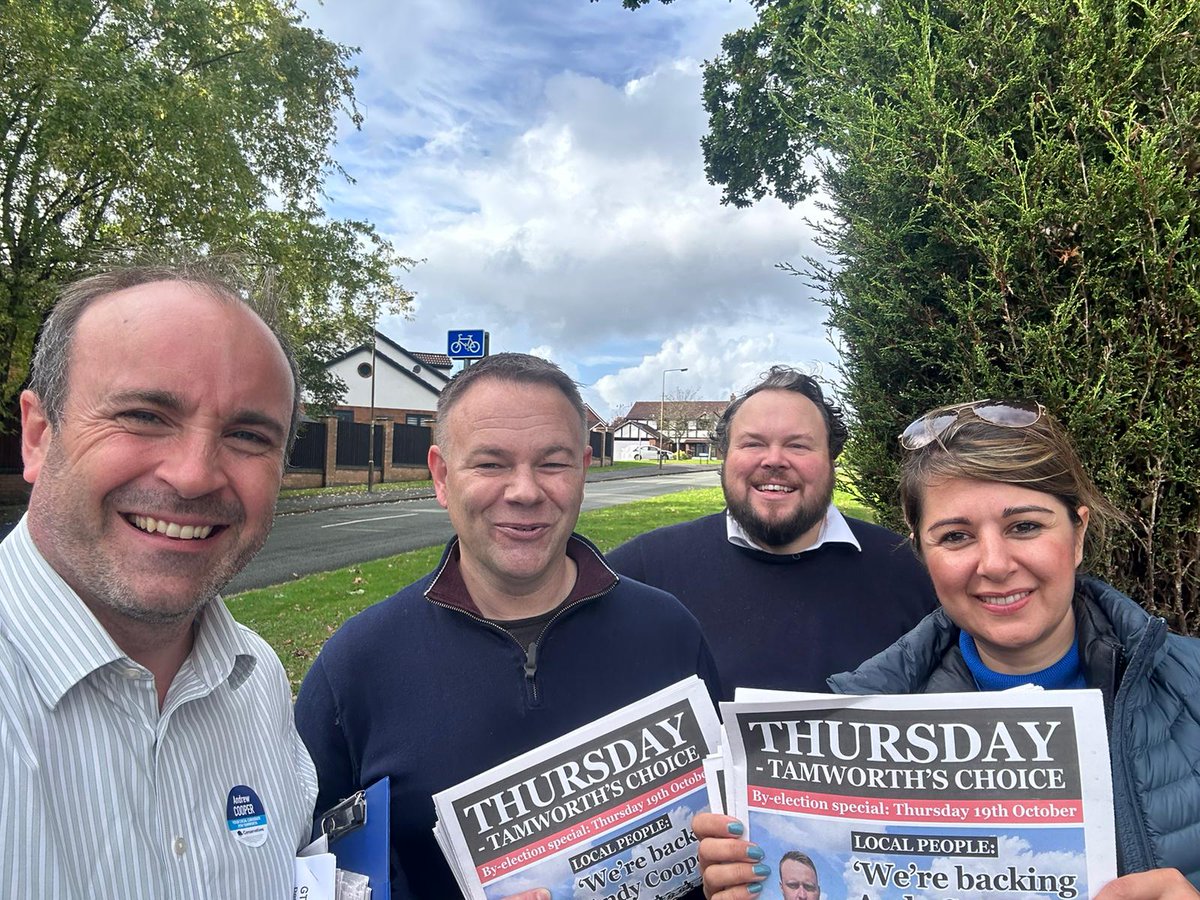 Still plenty of time to vote for Andy Cooper, local dad, councillor and ex-soldier born and bred in #Tamworth. #TamworthByelection #VoteConservative
