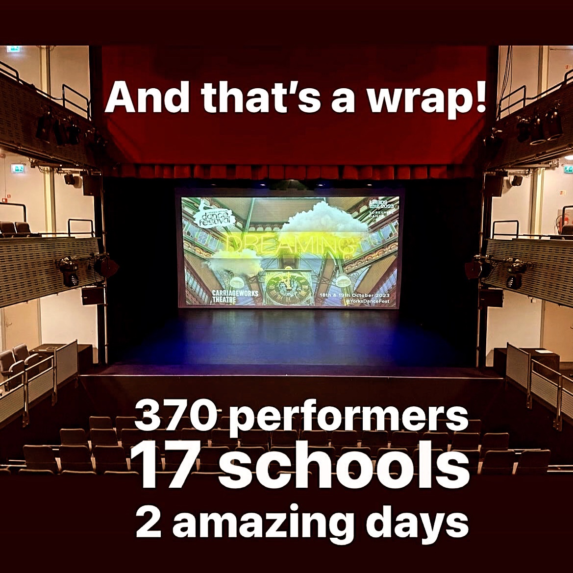 Leeds came alive for 2 very special days. Big thanks to our performers, their teachers, our volunteers and the partner organisations. Dance is alive and kicking in schools - we just give it the platform it deserves.