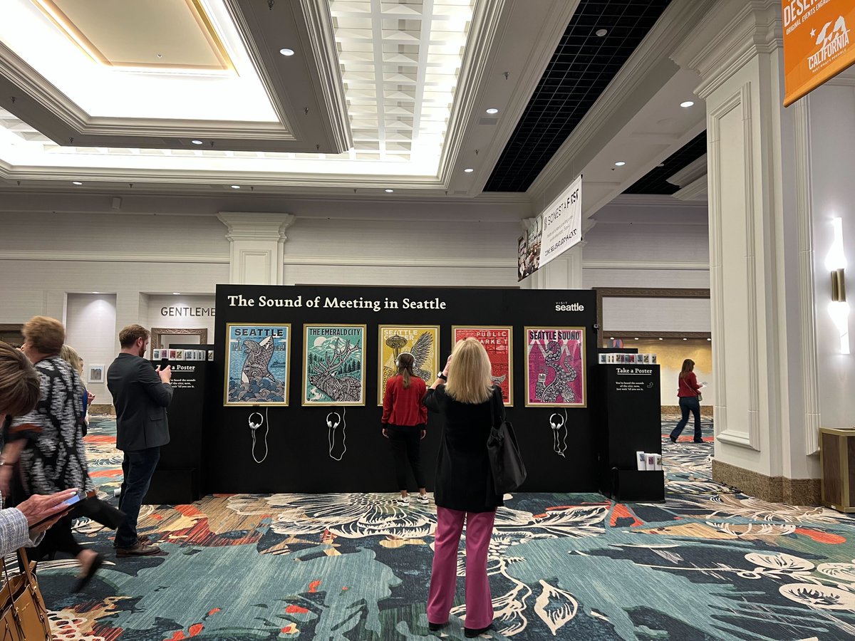 Who said meetings (or trade shows) can’t be fun? Bringing the art and sounds of Seattle to #IMEX in Las Vegas this week.🔥#IMEX2023 #IMEX23 <a href="/IMEX_Group/">IMEX</a>