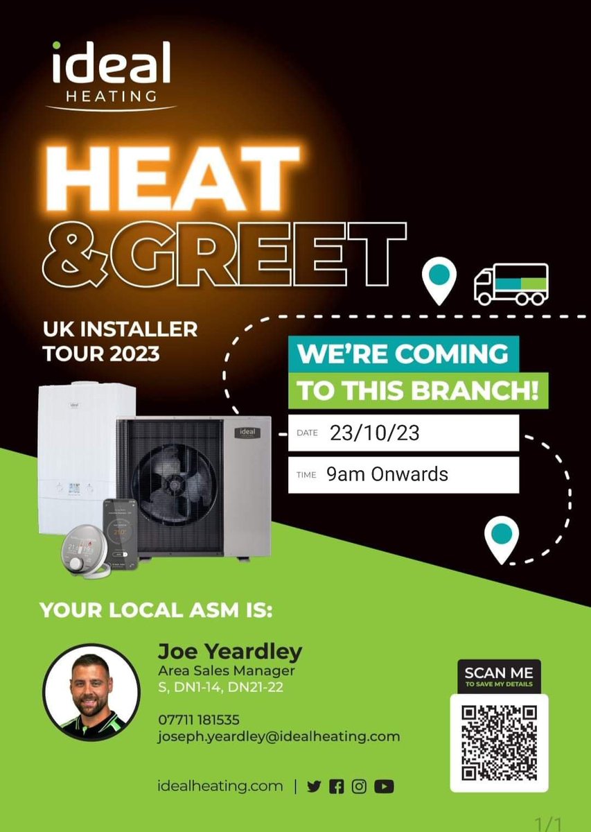 🎉ROTHERHAM IDEAL TRADE MORNING🎉

This coming Monday our rep Joe will be at our Rotherham branch to talk all things Ideal! 
 
Be sure to drop by and say hi to Joe and everyone at our Rotherham branch!