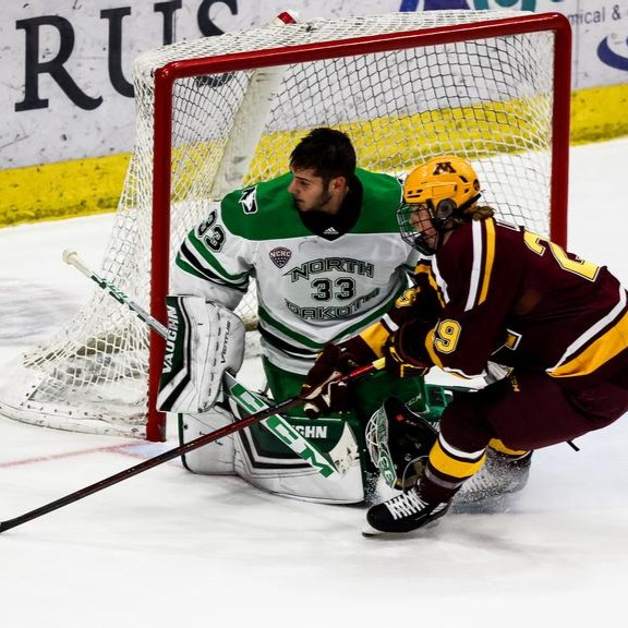 The rivalry gets renewed this weekend! 😤

#TBT to some recent memorable moments and 📸 between <a href="/UNDmhockey/">North Dakota Hockey</a> and the Golden Gophers