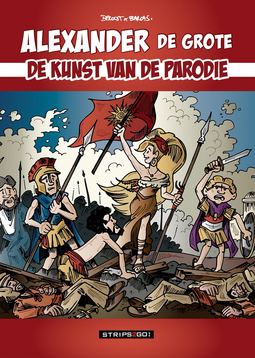 stripland_BENL's tweet photo. #Alexander De Grote - De #Kunst van de #Parodie - is een buitenbeentje in de reeks, samen met de stripheld van #BartProost wandelen we door het œuvre van zijn hofschilder, Parodios. Deze artiest lag aan de basis van wereldberoemde kunstwerken. Lees, lach en ontdek! Nu te koop. https://t.co/nJidICsF36