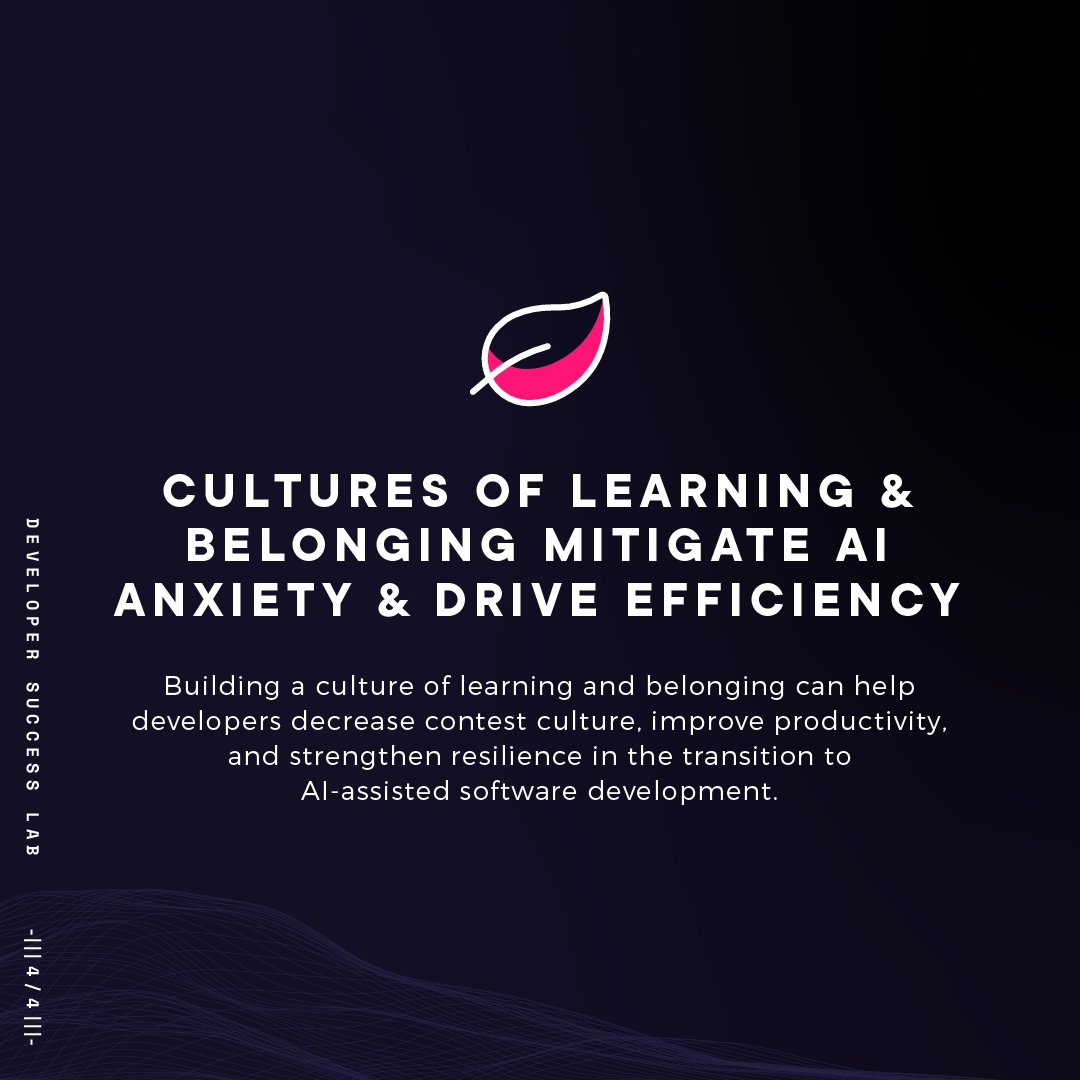 pluralsight's tweet photo. We’re thrilled to share the NEW research from our Developer Success Lab at Pluralsight Flow. 💎
We interviewed 3,000+ software engineers and developers across 12+ industries engaged in the GenAI-assisted software realm.
Dive into this cutting edge research👇 #PSNavigate23