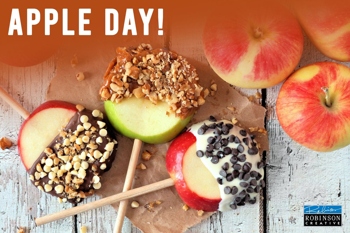 RCreativeInc's tweet photo. [🍎APPLE DAY🍏] Saturday, OCT 21st is #NationalAppleDay!  A basket of apples makes a great decoration &amp; offers a healthy  snack option for visitors. Or, give residents and staff a fun treat with  apple slices &amp; dips. #BuildingYourCommunity  #ApartmentLife #PropertyManagement https://t.co/oGIC9bASZG