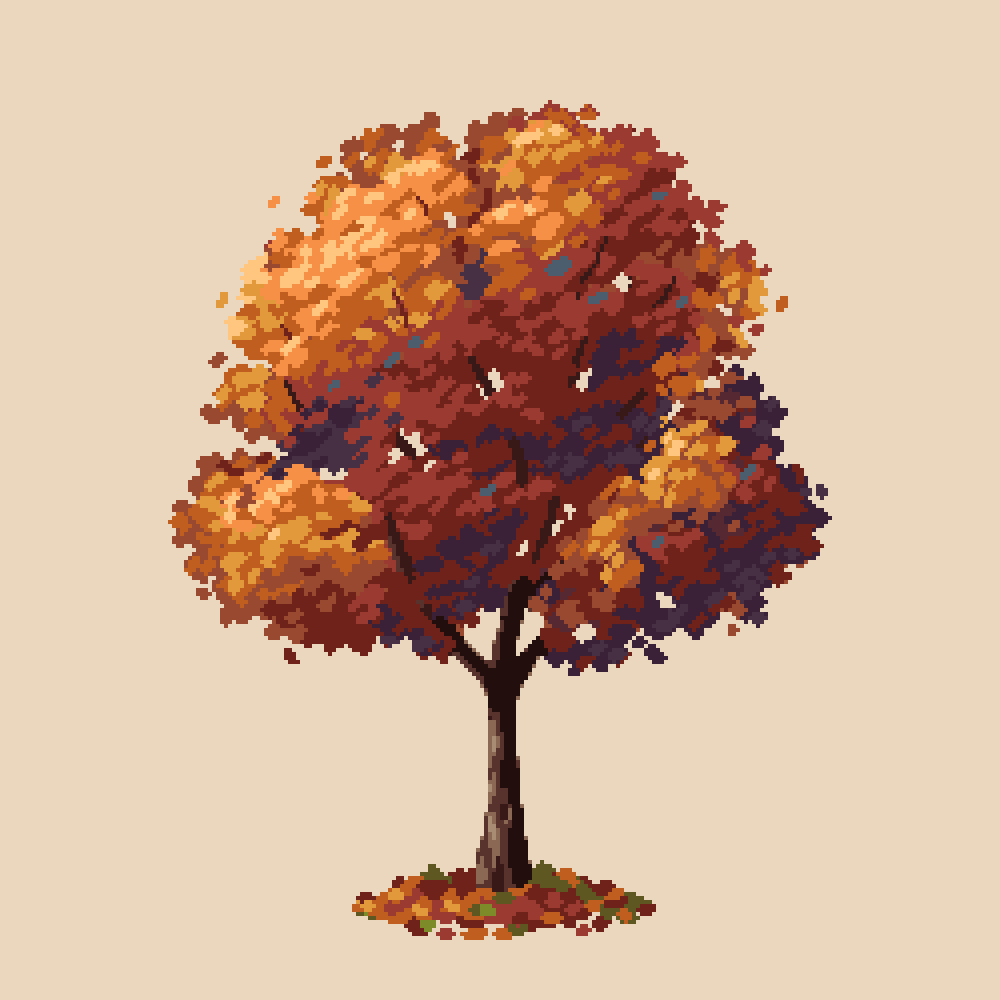 Autumn tree from last year 🍁 #pixelart