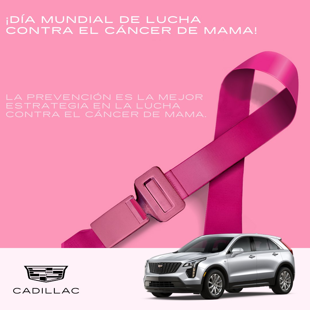 CadillacPTY's tweet photo. En este #DíaMundialContraElCáncerDeMama, llevemos con orgullo el color rosa, símbolo de la lucha y la esperanza. Juntos, podemos crear un futuro libre de cáncer de mama. 💞🎗

#Cadillac #CadillacPanama #LuchaContraElCáncerDeMama #EsperanzaRosa https://t.co/G1JKOEfkvp