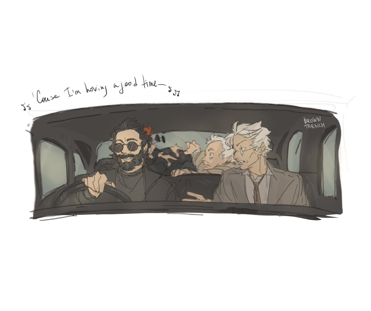 He’s a mad driver 🔥 #GoodOmens #aziracrow
