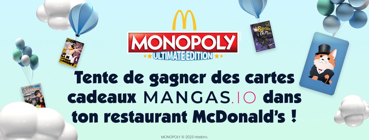 io_mangas's tweet photo. THREAD 🍟📚🎉 @McDonaldsFrance et https://t.co/5QaGAeGI1y unis pour une aventure inédite ! 🎉📚🍟 https://t.co/4mOWF1Hbxk