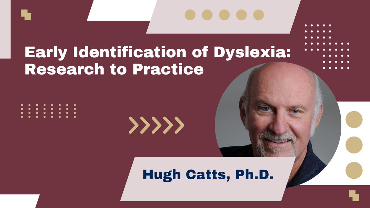 TheFCRR's tweet photo. In the video, @CattsHugh discusses advances in research on #dyslexia focusing on the early identification of reading and language disabilities and early screening for the prevention of reading failure. https://t.co/18c0CvjgBK #LearningDisabilityAwarenessMonth https://t.co/YEZovGZQG1