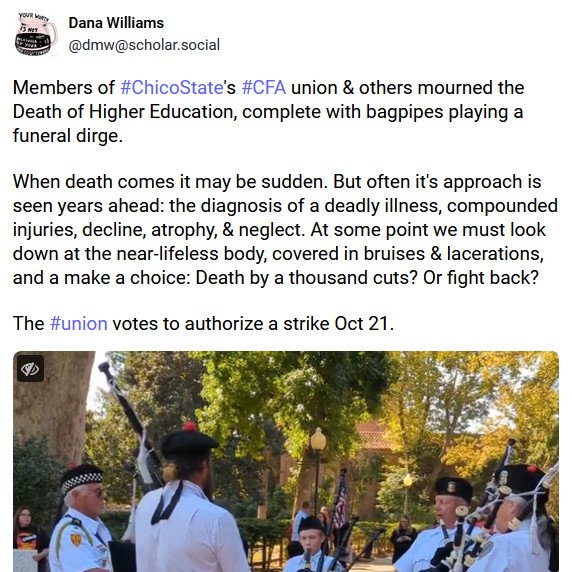 Death to higher education by a thousand cuts? Or fight back? <a href="/CFA_United/">California Faculty Association</a> #strike #union <a href="/theorion_news/">The Orion</a>