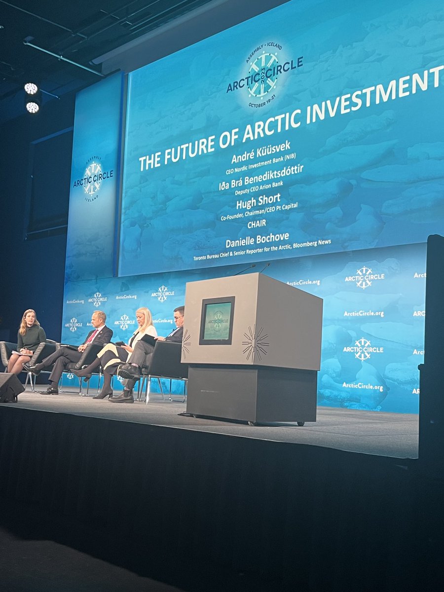MeadTreadwell's tweet photo. Great to see High Short discuss Pt Capital and Arctic investment — energy, seafood and tourism — at the Arctic Circle opening sessions today. https://t.co/YbfCPTYlNa