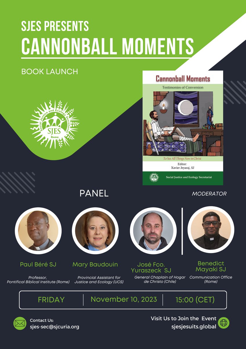SJES_Rome's tweet photo. 🗓️ Mark your calendar for November 10, 2023, 3-4pm CET! 🚀 We're excited to launch our book, "Testimonies of Conversion," through a captivating webinar. 📖Your support matters! Please help us share the news and make this event a success! #BookLaunch #Webinar https://t.co/pv3oFVPhLi