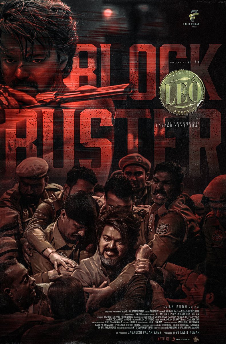 BLOCKBUSTER IS THE WORD💥

#LEO in cinemas near you 🔥

#BlockbusterLeo