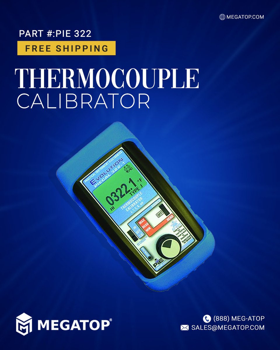 megatopcom's tweet image. Meet PIE 322: Your ultimate temperature calibration solution! Accurate, versatile, user-friendly. Say goodbye to hassles with fast adjustments. Ideal for various settings. Get yours at Megatop.com. Elevate your precision game! #TemperatureCalibration #PIE322 #Megatop&quot;