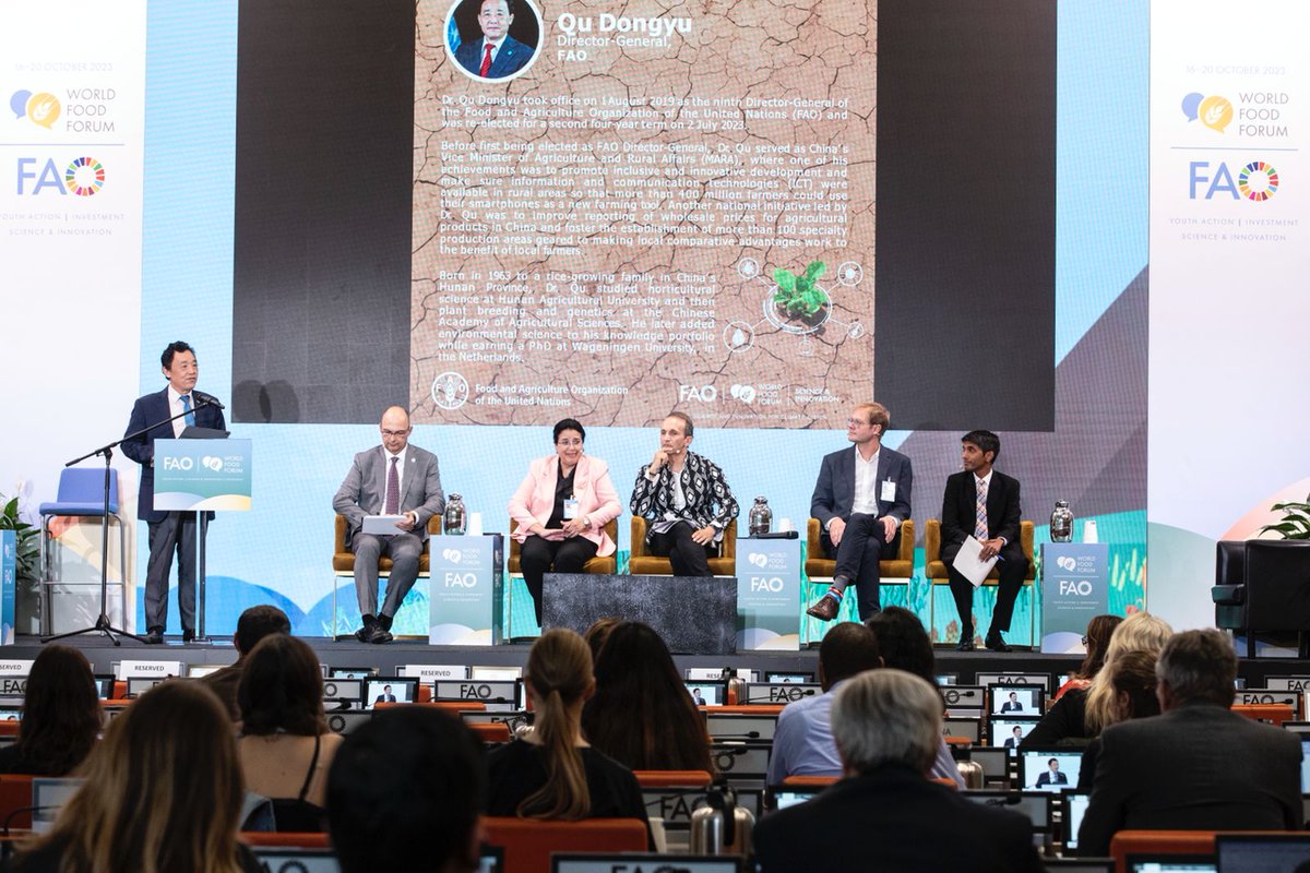 Responsible use of new tech, such as AI, can help improve the efficiency &amp; productivity of our agrifood systems while reducing their environmental impacts. Let's keep working together to leverage digital tech to enhance rural development &amp; achieve a better life for all. #SIF2023