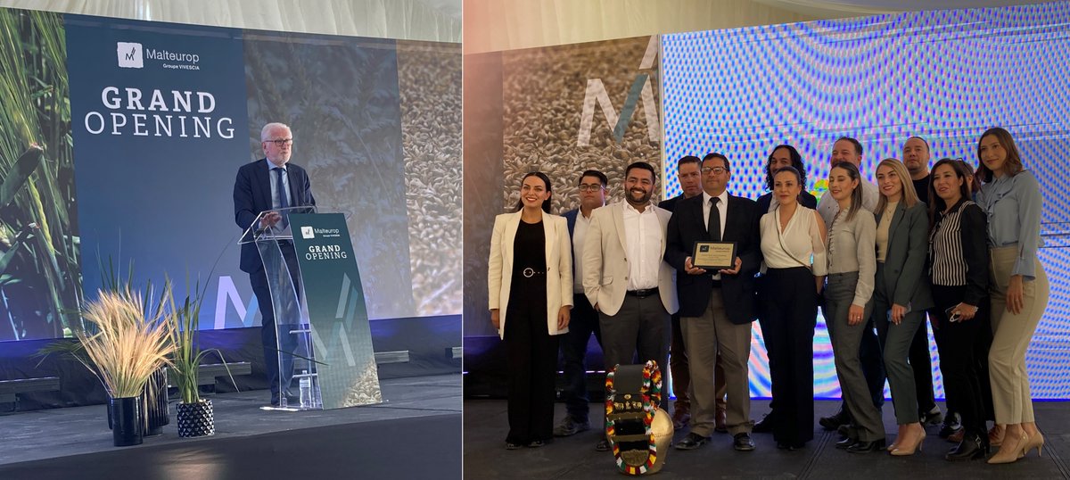 Proud to share with all our followers the first pictures of our Grand Opening of #Meoqui (#Mexico ) malting plant held on October 18, 2023.

#barley #malt #beer <a href="/FranciaenMexico/">Embajada de Francia en México 🇲🇽</a> <a href="/Vivescia/">VIVESCIA</a>