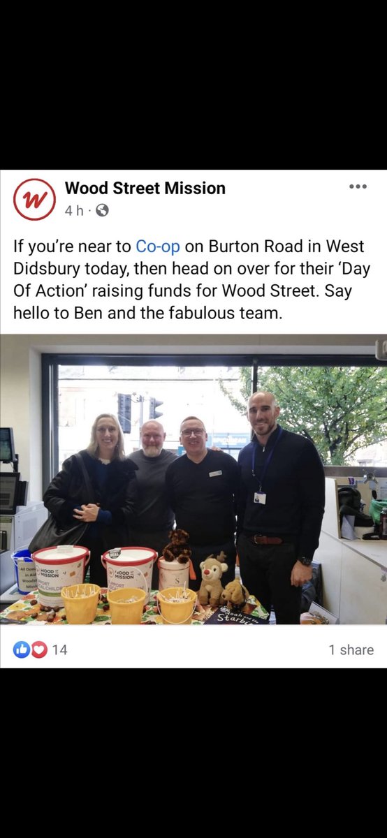 Fantastic day of fundraising in coop west Didsbury today 
<a href="/coopuk/">Co-op</a> <a href="/edhowe16/">Edd Howe</a> <a href="/PaulGriffin18/">Paul Griffin</a>