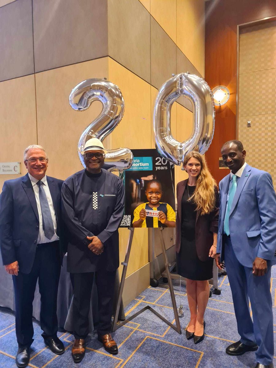FightingMalaria's tweet photo. We're proud to celebrate our 20 year anniversary alongside our partners at @ASTMH today in Chicago. Over two decades we've built evidence, demonstrated leadership + strengthened relationships to deliver programmes that save lives + transform communities https://t.co/MyEhgrNzZF https://t.co/7MYb6NVsUG