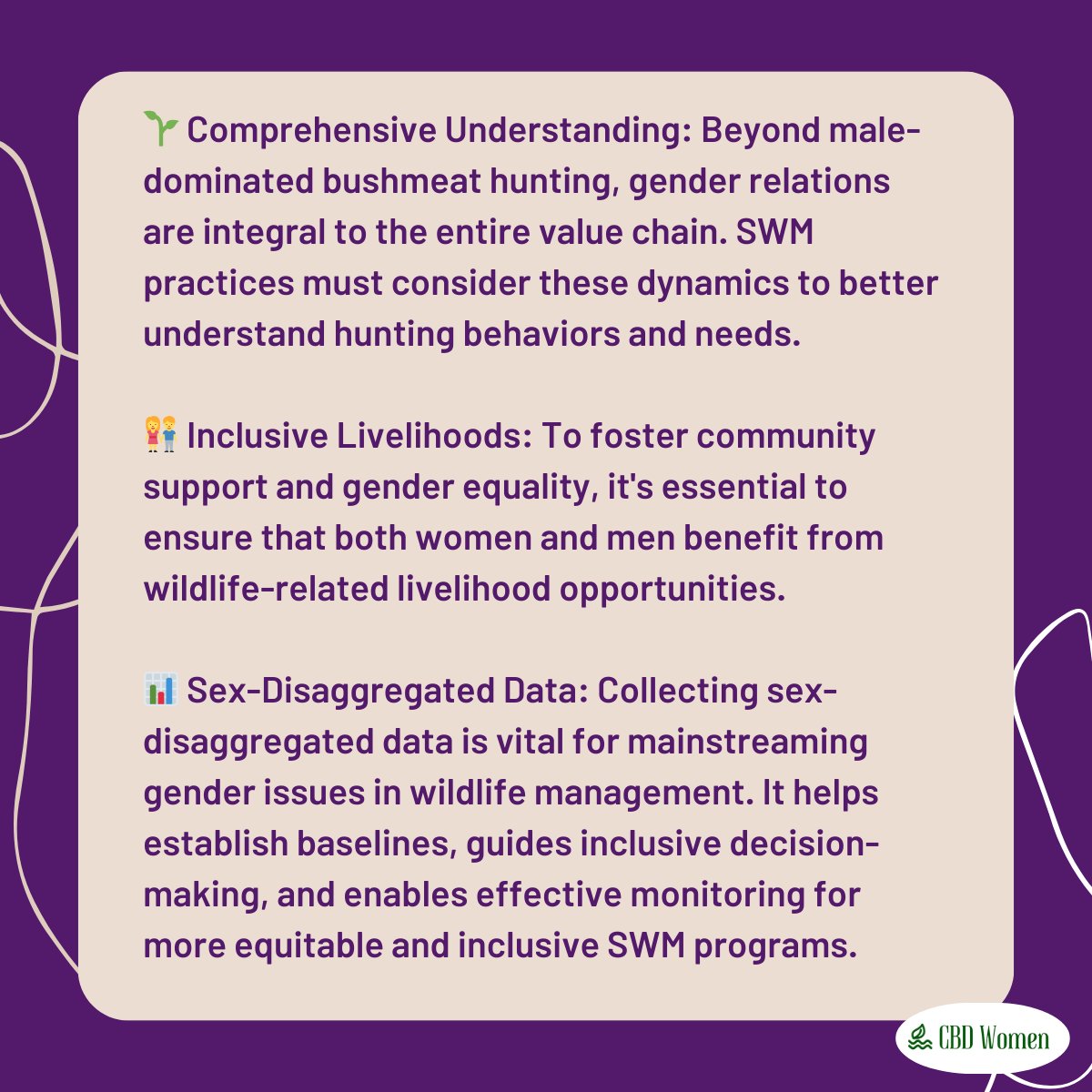 🦋 Gender Equality in Sustainable Wildlife Management 🌿  

Let's advance gender equality and sustainable wildlife management hand in hand! 🌎✨   #FromAgreementToAction #GenderIsABiodiversityIssue