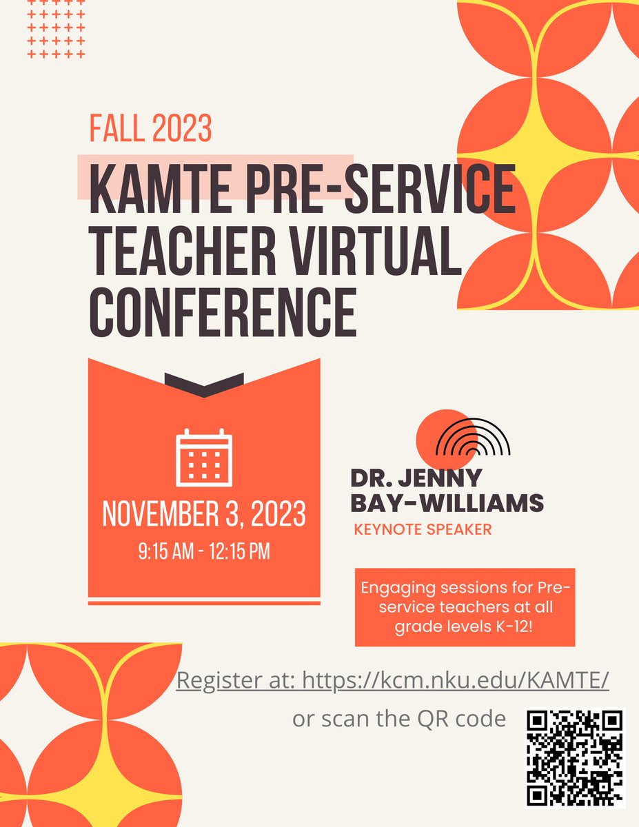 Attention Future Teachers! <a href="/KAMTE19/">KAMTE</a> invites you to our Fall Pre-Service Teacher Virtual Conference. This event is FREE for any future K-12 teacher! Register at KCM.nku.edu/KAMTE/ 
#iteachmath #mtbos #futureteacher