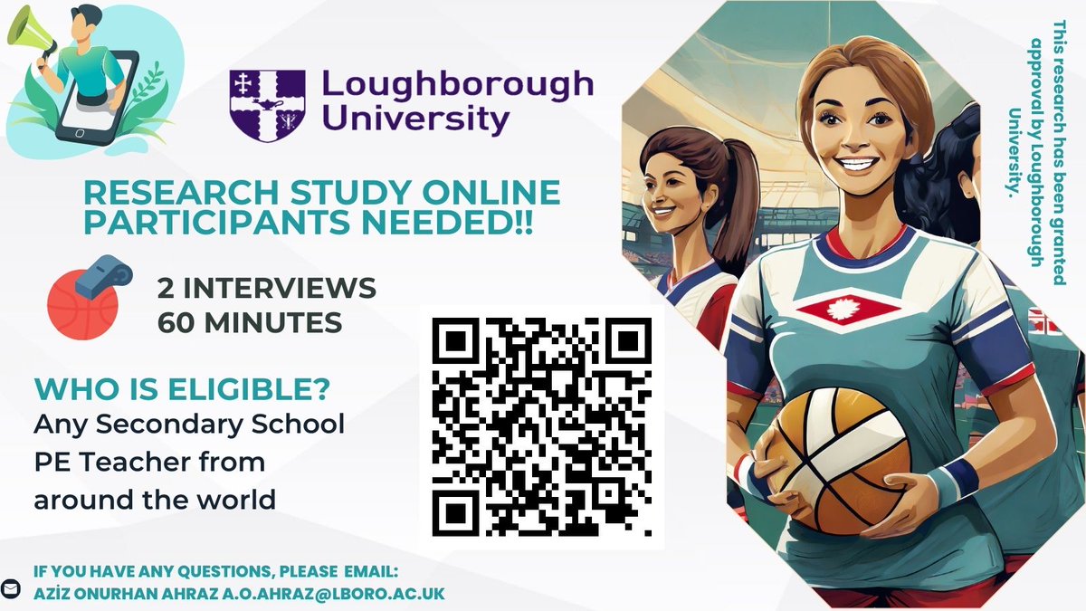 pe15427's tweet image. [Wanted] Physical education teachers help us to understand how past physical education and sports experiences shape professional growth. If you want to share your story or insights click on this link. We will contact you to arrange interviews: #physed #PE lboro.onlinesurveys.ac.uk/pe-teachers-cp…