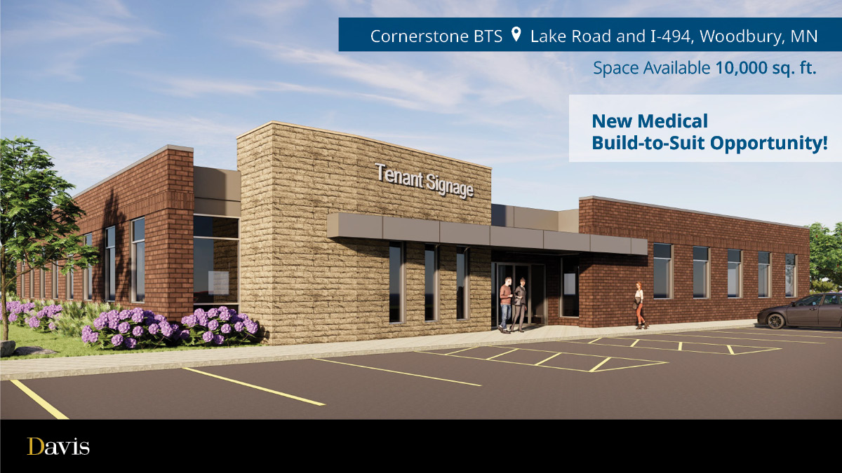 davishre's tweet photo. Medical Space for Lease
• 1-story medical Build-to-Suit opportunity for lease
• 1 mile from Woodwinds Hospital
• Premier visibility on I-494 and Lake Road
• Easy access from I-494
• Ample parking for patients, staff & physicians
https://t.co/6SpT6WnyLq
#DavisDifference https://t.co/klgphtydZv