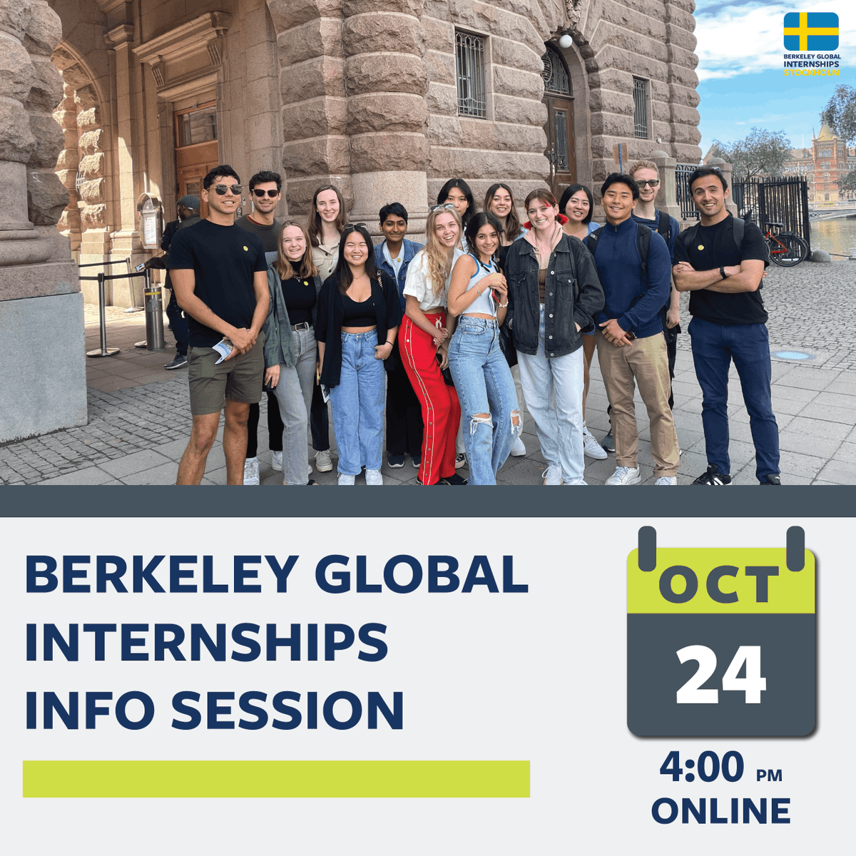 Earn academic credit while gaining practical experience from anywhere in the world with Berkeley Global Internships! 

On Oct. 24 at 4:00 pm learn more about Berkeley's Global Internships Programs, the application process, and we will have  a live Q&amp;A!

myapp.berkeley.edu/register/GI_in…