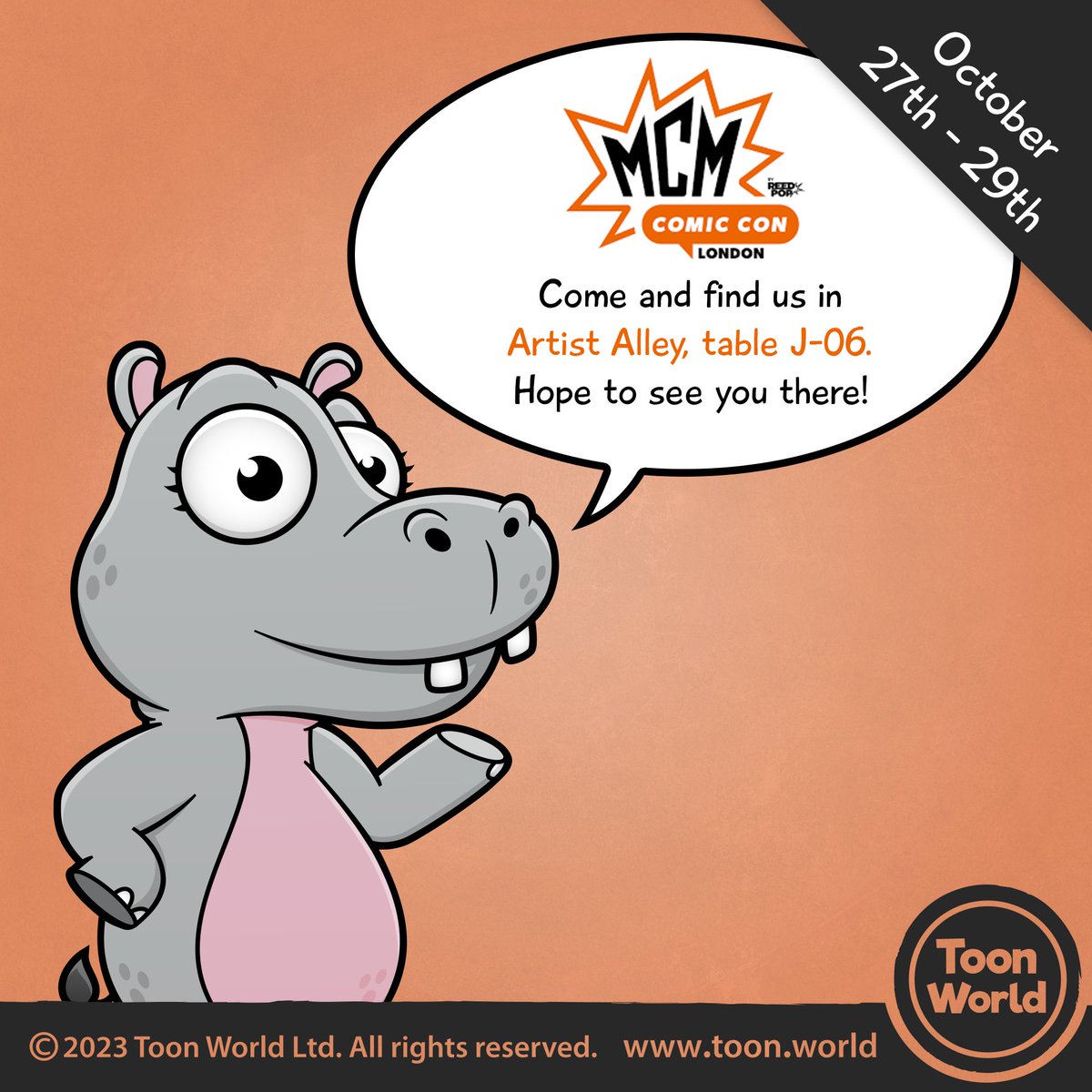 We will be exhibiting at MCM Comic Con London (27-29 October, 2023)!
Children’s book author and illustrator Lee Attard will be there selling our books and merchandise as well as offering FREE book signings.
You'll find us at table J-06 in the Artist Alley. <a href="/MCMComicCon/">MCM Comic Con</a>