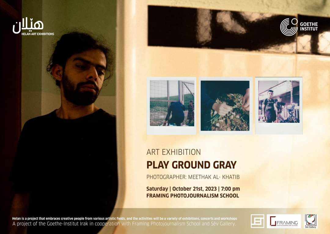 AlannahTravers's tweet photo. Friends in #Erbil, Meethak Al-Khatib's wonderful exhibition opens on Saturday at 7pm! 📸

Location: Framing Photojournalism School, Citadel - https://t.co/KFUPTMN6dT

The Helan Art Exhibition is organised by @goetheinstitut Irak in cooperation with @SchoolFraming and Sêv Gallery. https://t.co/tzf3h1U0LN