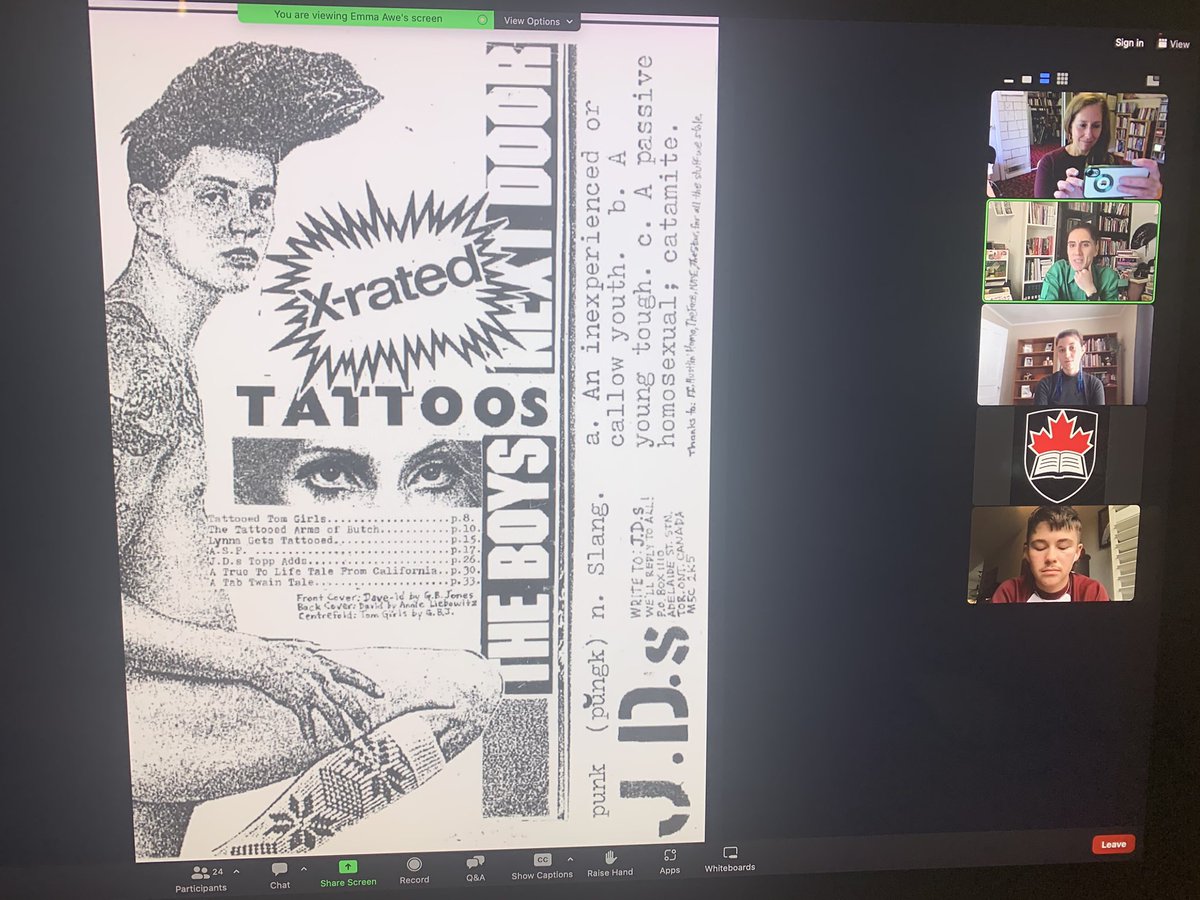 JenniferVEvans's tweet photo. Some light in the darkness: listening to the next generation of queer/trans history at the hands of these up and coming scholars, part of Queer History Month Canada #2SQHMCan 

On queer punk zines, passing during the Holocaust, and colonial fantasy between liberation and fascism https://t.co/tY9CRlsFjI
