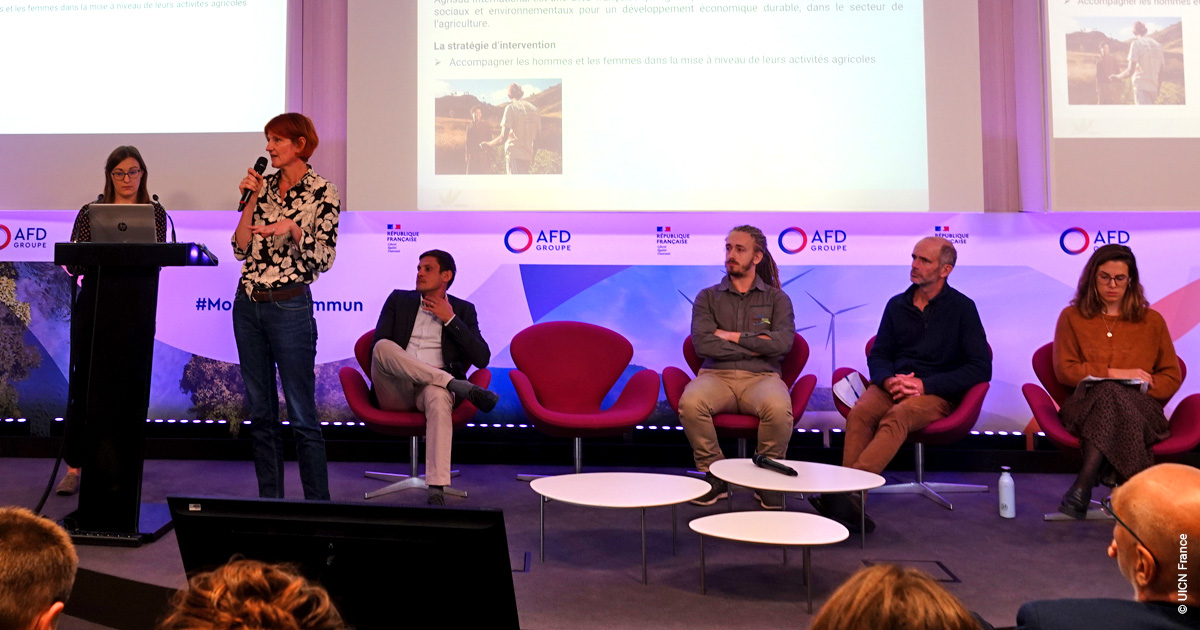 Agrisud_ONG's tweet photo. Concilier conservation de la #biodiversité et #développement des populations : Retour sur l'intervention d'@Agrisud_ONG au colloque organisé par le @UICNfrance et l'@AFD_France, soutenu par l'@OFBiodiversite 👉https://t.co/75BCELfwkq https://t.co/lG4TlUgsxu
