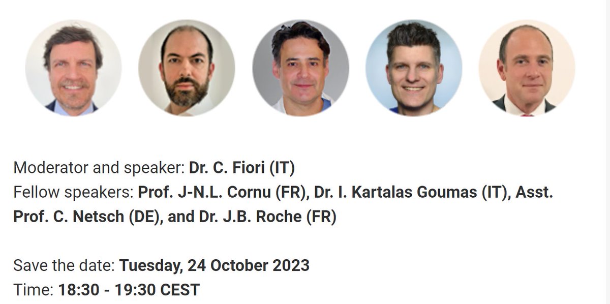 Get important updates and expert insights from the new UROwebinar 'Modern BPO Surgery Overview', which is organised by the European School of Urology in collaboration with the EAU Section of Uro-Technology (ESUT). @GoumasUrologia @Rochejeanbapti2 @christo55343997 @UrowebESU