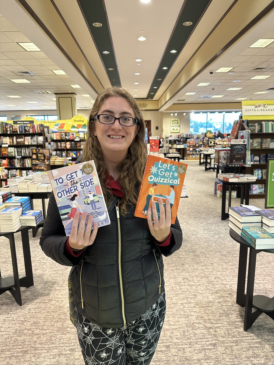 @KellyOhlert stopped by to sign copies of her brand new book Let’s Get Quizzical! We 💖 when authors stop by, and y’all loved her first 📖, so we thought you’d want to know! #letsgetquizzical #togettotheotherside #localauthor #localauthors