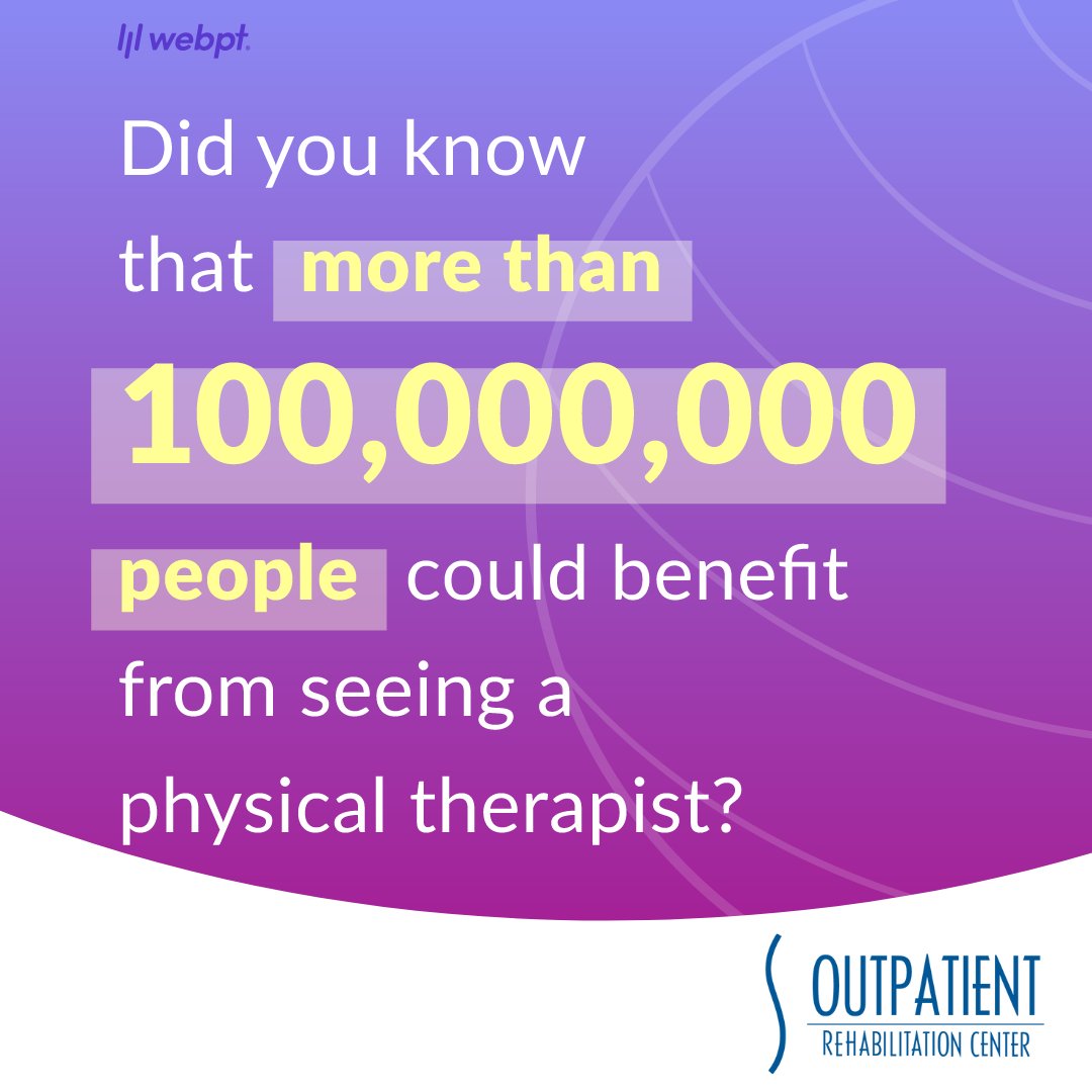 SampsonRMC's tweet photo. 🌟Did You Know? 🌟
According to the American Physical Therapy Association, each year, over half of all Americans aged 18 and above will experience a musculoskeletal injury lasting longer than three months. That's a staggering statistic! https://t.co/tiVzI63b6F