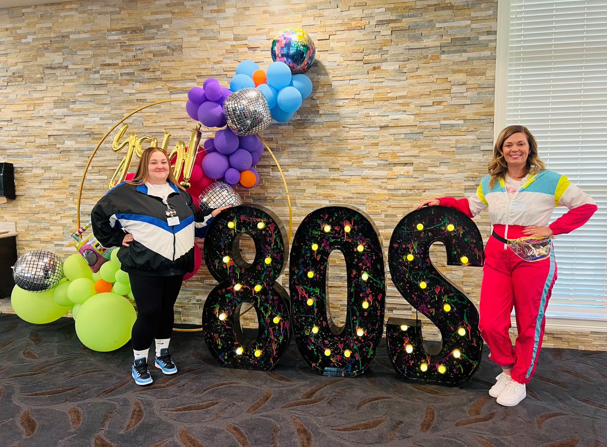 SmithsMillHC's tweet photo. Our Fun Loving Staff and Residents were all so excited for Windbreaker Wednesday at Smith's Mill, 
80's Theme Week!
 Do you remember wearing your windbreakers?! https://t.co/VGh9BRuPim