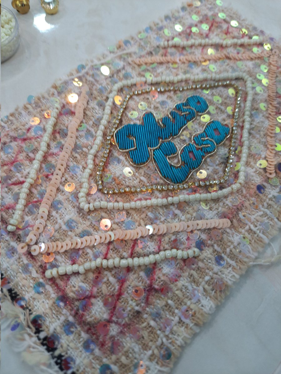 MusoCasa's tweet photo. The embroidering process on the front tweed pocket of Bling Empress Esme...

#MusoCasa #MusoCasaBlingEmpresses #preorder #LimitedEdition #bag #MakingOfMusoCasa https://t.co/RxcHQTlZDb
