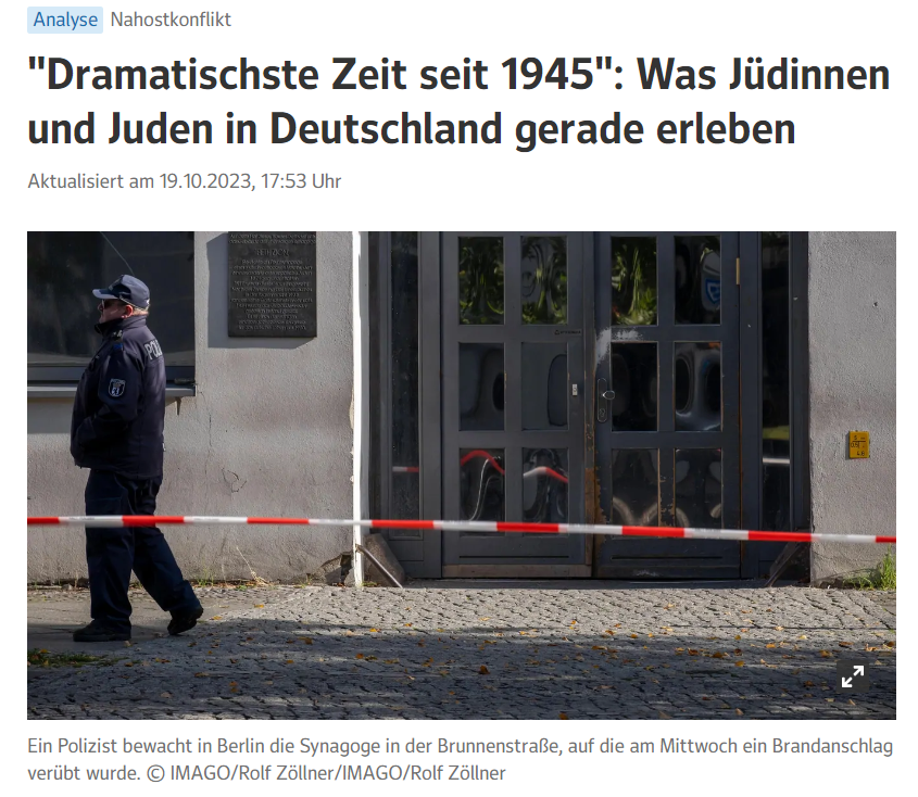 Joshua Schultheis (@jo_schultheis) on Twitter photo "Nicht wenige Jüdinnen und Juden in Deutschland holen gerade gedanklich die Atlanten und Globen raus", erzählt <a href="/DrElioAdler/">Elio Adler 🎗️</a>. Sie hielten Ausschau nach einem sicheren Ort, an den man im Notfall fliehen könne. Bisher war dieser Ort für viele Juden Israel.
web.de/magazine/polit… "Nicht wenige Jüdinnen und Juden in Deutschland holen gerade gedanklich die Atlanten und Globen raus", erzählt <a href="/DrElioAdler/">Elio Adler 🎗️</a>. Sie hielten Ausschau nach einem sicheren Ort, an den man im Notfall fliehen könne. Bisher war dieser Ort für viele Juden Israel.
web.de/magazine/polit…