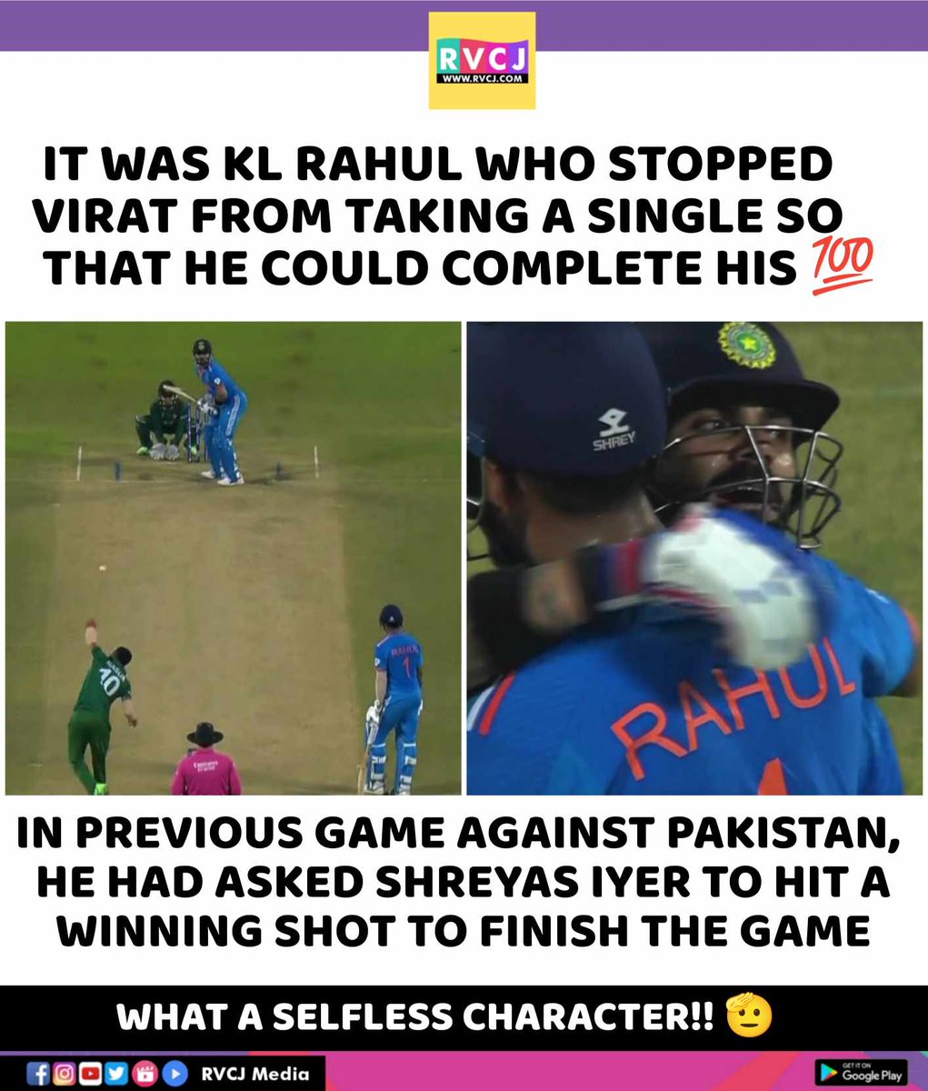 RVCJ_FB's tweet photo. Selfless Act by KL Rahul ❤️
#INDvBAN #ODIWorldCup2023 #ICCWorldCup2023 #INDvsBAN https://t.co/RNfggc3qw7