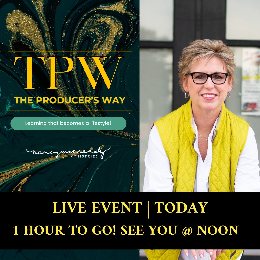 nbmccready's tweet photo. 1 HOUR TO GO! Join Nancy Live TODAY at 12:00 PM CST. Save the date for a thought-provoking conversation you won't want to miss!

Join Nancy Live here: https://t.co/SgJUVsxqqX https://t.co/tKzaMGgCTI