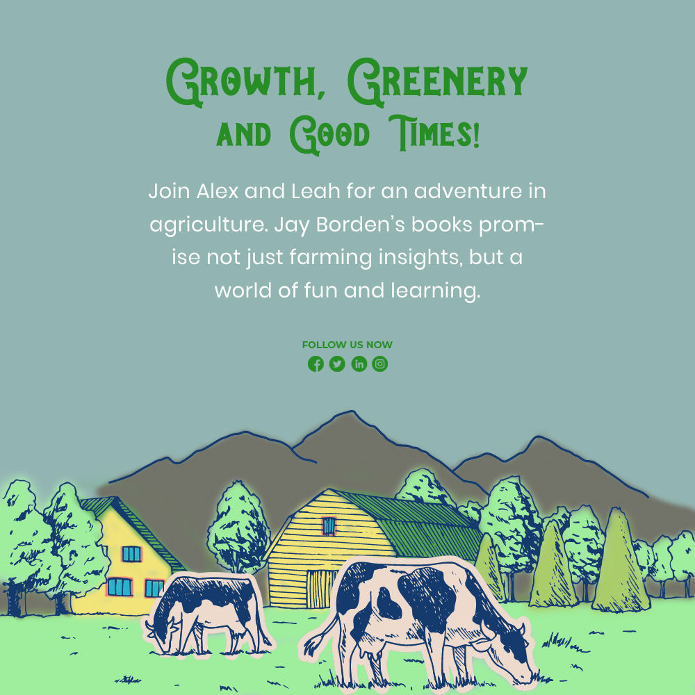 Growth, Greenery, and Good Times!

Get Your Copy Today jaybordenwrites.com

#FarmersJourney #AgroEntrepreneurship
#FarmersNetwork #AgroInnovation #FarmingSolutions #FarmBusiness #AgroSuccess #FarmingExcellence #AgriculturalMagic #FarmersPride #AgroAdvancements #FarmLegacy