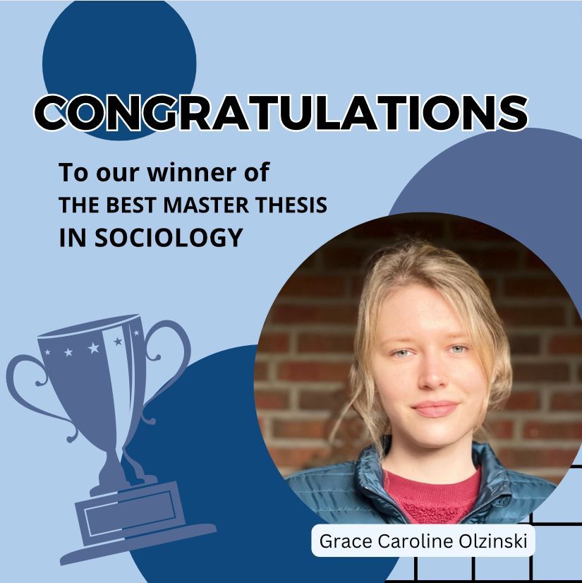 ram_ev's tweet photo. Join us in congratulating Grace Caroline Olzinski for winning the Hans-Albert-Award for the best master thesis in Sociology. We invite you to read Prof. Irena Kogan's - Grace's supervisor - laudatory speech about the winning thesis. #ram #rammannheim #ramawards https://t.co/CfaC6YQTvh