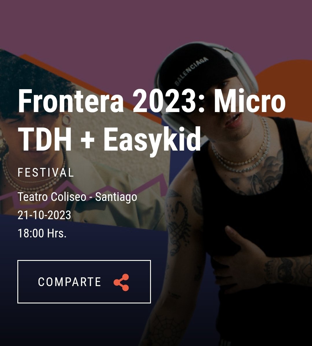 ErreUpe's tweet photo. Tengo 3 entradas a la venta para  @MicroTDH las dejo a 15 lucas c/u me escriben cualquier cosa, ayuden a compartir xfa #microtdh #frontera2023 #easykid @VendoEntradas https://t.co/t7Z9MVJnsV