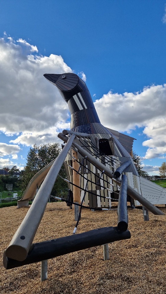 KOMPANIRELAND's tweet photo. 🙂 The Brent Goose is standing proudly in Blackrock Park, Dublin 
🤸‍♀️ Packed full of play value this is the first install of the Goose in Ireland
🌞Learn more about all of equipment on https://t.co/BzJ9mvtFmy https://t.co/eI021h4dIT